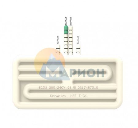 Керамический инфракрасный излучатель HFE 0.325 кВт/230 В; 122 × 60 мм; Провод 100 мм; с термопарой